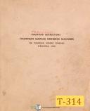 Thompson-Thompson TBB, Surface Grinder Operations Manual Year (1964)-TBB-01